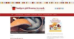 Desktop Screenshot of learntocookbadgergirl.com