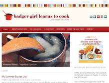 Tablet Screenshot of learntocookbadgergirl.com